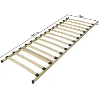 Meublorama Base per letto PHA 70x200 – 14 doghe – Struttura in legno – Base compatta e universale