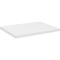 Meublorama Piano lavabo VANO – Bianco alpino – L50 × P40 × H2 cm – Eleganza compatta da appoggio