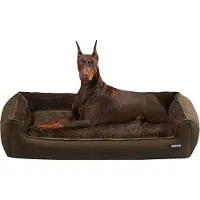 Markenlos Cuccia per cani, marrone, 120x90x30 cm, sfoderabile e lavabile