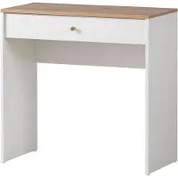OEM Comodino da trucco in legno bianco 80x40x78,5 cm