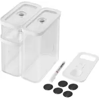 OEM Set di cubi, medio, 5 pezzi, con 3 contenitori a forma di cubo, misurino, etichette NFC, gessetti