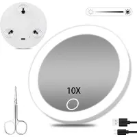 OEM Piccolo specchio da viaggio da trucco da 10 cm con luce