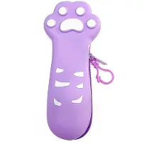 OEM Tiragraffi multifunzionale in silicone per gatti, 20x9x2,5 cm, viola