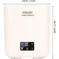 OEM Mini lavasciuga portatile - Grande capacità: 7 litri - Piccola lavatrice automatica - Touchscreen - Per appartamento (Beige)