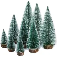 OEM Set di decorazioni per piccoli alberi di Natale con neve artificiale