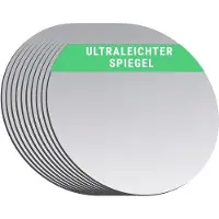 OEM Specchio rotondo in acrilico, bifacciale, 7 cm, decorazione, fai da te, cosmetici