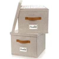 OEM Contenitore portaoggetti, confezione da 2, apribile, in tela, trasportabile, facile da spostare
