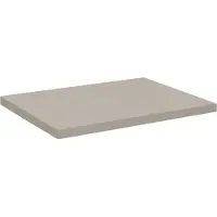 Meublorama Piano lavabo 50 cm VANO – Finitura marrone congo – L50 × P40 × H2 cm – Da appoggio