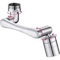 OEM Rubinetto da cucina universale 2 in 1, filtro per il braccio del lavello, regolabile su 2 livelli, orientabile