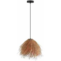 REALITY IMPORT Lampada a sospensione Brezze marrone 1xE27x40W vimini / rattan / paglia dim.: 120x35x35 cm IP20 Reality
