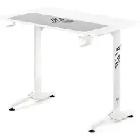 Diablo Chairs Scrivania da gaming bianca X-Mate 100 x 60 x 75 cm di