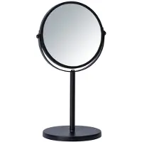 Dripio Specchio da tavolo Assisi, diametro 17 cm, nero, ingrandimento 3x