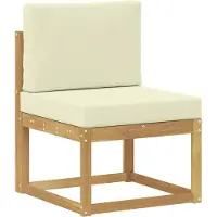 vidaXL Set da salotto da esterno , 9 pezzi, bianco e crema