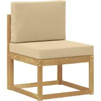 vidaXL Set di divani da esterno, 5 pezzi, bianco e beige