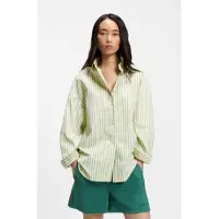 BOSS per donna. 50559241 camicia verde Bostata (42), Casual, Cotone, Manica lunga
