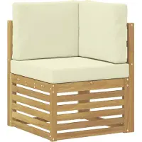 vidaXL Set da salotto da esterno , 6 pezzi, bianco e crema, in poliestere
