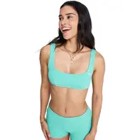 Roxy Women's Sunshine Bralette Parte superiore bikini Donna (S, turchese)