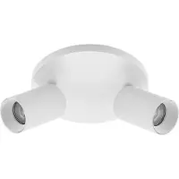 Arcchio Faretto Brinja, bianco, rotondo, Ø 6 cm, a 2 luci, GU10