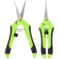 Unyqoos Set di 2 forbici multifunzione per giardinaggio e raccolta, lame in acciaio inossidabile da 5 cm, lunghezza totale 16,5 cm, impugnatura 11,5 cm, con sistema di blocco, design ergonomico