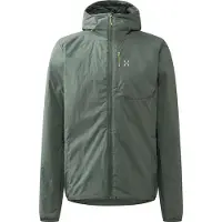 Haglöfs - Giacca da escursionismo leggera e versatile - L.I.M Mimic Barrier Hood M Chlorophyll Green per Uomo in Softshell - Taglia S - Verde
