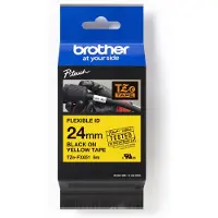 Brother Nastro TZe-FX651 - Nero su giallo (24 mm x 24 mm)