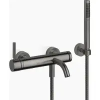 Dornbracht META Mitigeur monocommandé pour bain, pour montage mural, avec flexible de douche, saillie 202mm, 33233660-99, 33233660-99