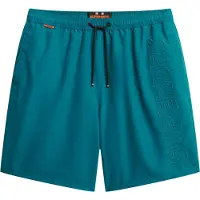 Superdry per uomo. M3010246A Costume da bagno premium ricamato verde (S), Beachwear, Polister riciclato, Sostenibile