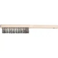 PFERD TOOLS Spazzola manuale per meccanica di precisione HBFM Filo d'acciaio a 4 ranghi Ø0,15 mm