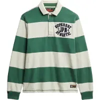 Superdry per uomo. M2014011A Polo sportiva vintage verde, bianca (XL), Bianco, Casual, Cotone, Manica lunga