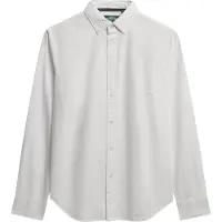Superdry per donna. W4010565A Camicia Oxford bianca slim fit (S), Bianco, Casual, Cotone, Manica lunga