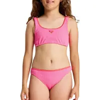 Roxy Kid's Aruba Bralette Set Bikini Bambini (16 Years, fuchsia)