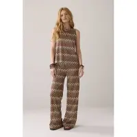 Summum Woman Sleeveless Zig Zag Top Multicolour Taglia: XL | Canottiere Outlet | Donna