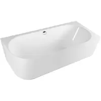 Hak SUSSI R Vasca da bagno angolare freestanding, marmo fuso 170x70x49,5 cm, bianco