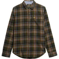 Superdry per uomo. M4010727A Camicia da boscaiolo verde (S), Casual, Cotone, Manica lunga