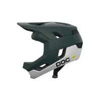 POC - Casco integrale da MTB - Otocon Race Mips Pargasite Green Matt/Hydrogen White Matt - Taglia 59-62 cm - Verde