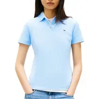 Tommy Hilfiger Tjw Slim Essential Polo Light Powdery Blue Taglia: L | Polo Outlet | Donna | Blu