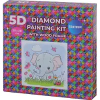 Panta Plast Mosaico con cornice a diamante - Elefante 20x20 89775