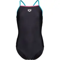 Arena Girl's Swimsuit Light Drop Solid Costume intero Bambini (116, blu)