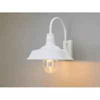 Konstsmide 7354-250 Trapani, lampada da parete E27 con vetro trasparente bianco