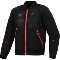 Alpinestars Giacca Flight Air Black Bright Red, Taglia: M