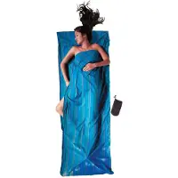 Cocoon Cotton Travelsheet Coupler Sacco a pelo da viaggio (220 x 83 cm, blu)