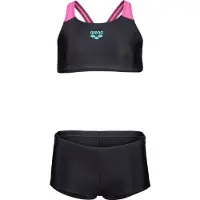Arena Girl's Bikini Solid L Bikini Bambini (128, nero)