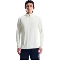 Berghaus 24/7 Tech Tee L/S HZ Maglia funzionale Uomo (XXL, grigio/bianco)