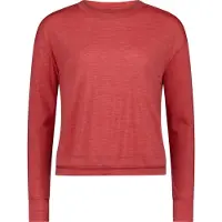 Mons Royale Women's Zephyr Merino Tencel Boxy Long Sleeve Maglia merino Donna (M, rosso)