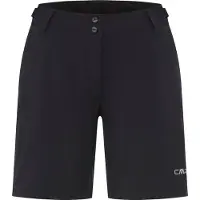 CMP Women's Free Bike Bermuda w/ Inner Mesh Underwear Pantaloni da ciclismo Donna (48, nero)