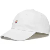 Calvin Klein Cappello da baseball 'Iridescent Pride Patch Baseball' bianco