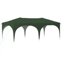 Syfax Tenda per feste a pop-up 574 x 289 x 245 cm Verde