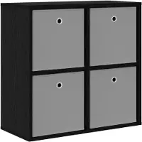 Syfax Credenza Rovere Nero 68,5 x 32 x 67 cm