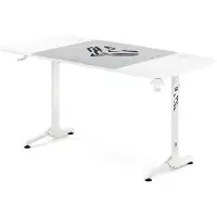Diablo Chairs Scrivania da gaming bianca X-Mate 160 x 75 x 75 cm di