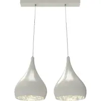 Lumicom Lampada A Sospensione Calice Lineare X2 Monocolore Lucida
